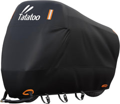 TATATOO motorcycle cover waterproof outdoors protecting a cruiser from rain