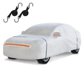 TATATOO car cover six-layer waterproof design protecting a sedan from rain and dust