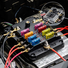 Tatida 12-24V fuse panel suitable for cars boats and RV electrical projects