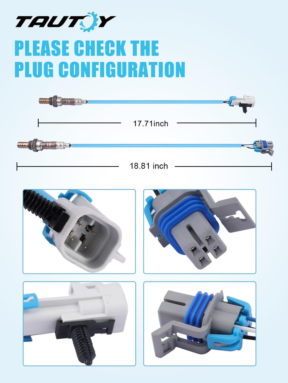 TAUTOY downstream oxygen sensor 234-4256 for Cadillac improves sensing.