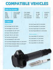 TAUTOY packaging showing six-coil set ready for compatible Ford Lincoln Mercury vehicles
