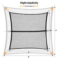TAUYANG cargo net at 7x7 size offers scalable cargo organization for larger trucks.