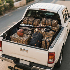 TAUYANG cargo net extends to secure diverse loads, reducing movement on rough roads.