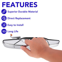 TAYATUO Chevrolet Silverado front-right door handle replacement with chrome finish.