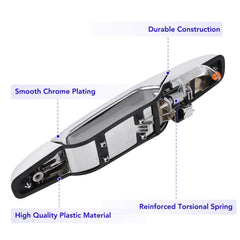TAYATUO Suburban Tahoe front-right door handle enhances exterior look.