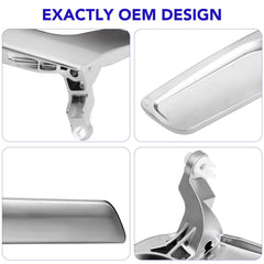 TAYATUO ABS PC door handle core, matte silver finish.
