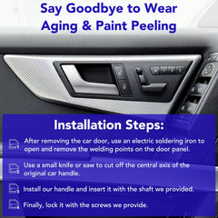 TAYATUO GLK door handle repair kit matte silver for SUV.