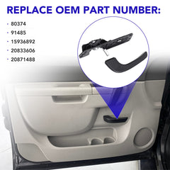 TAYATUO kit packaging contents; includes 1x 20833606 inner door handle.