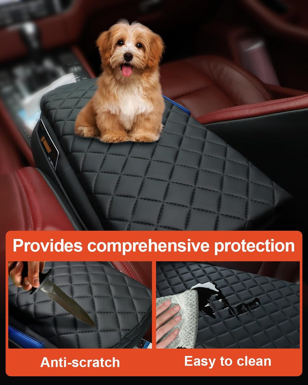 TBHOO armrest cover memory foam interior detail for enhanced seating comfort.