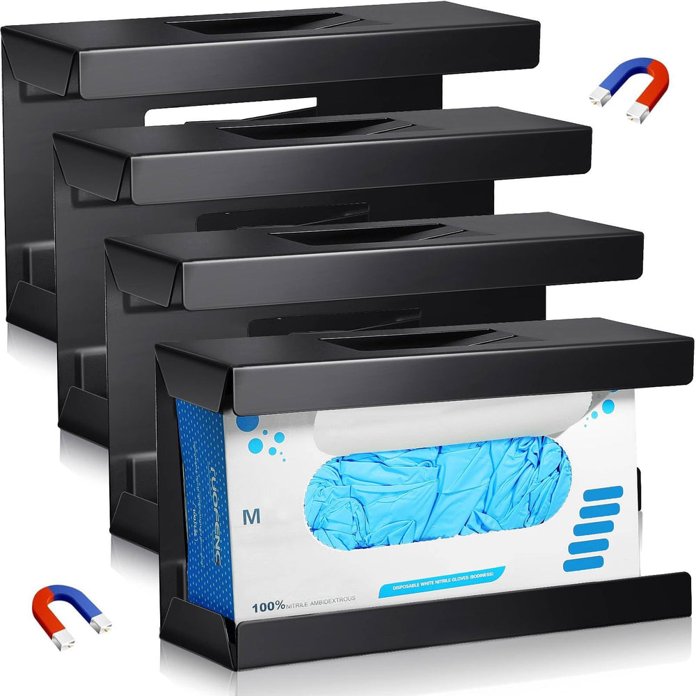 Tcevily magnetic glove box holder mounted on wall for rapid glove access