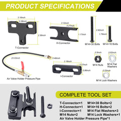 TCHENPART cylinder air pressure test setup helps diagnose leaks during maintenance