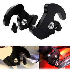 TCMI detachable rotary latch left view shows secure Harley luggage mounting
