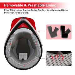 TCMT Youth Dirt Bike Helmet Goggles; protective eyewear for off-road visibility.