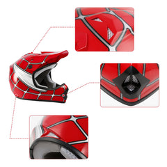 TCMT Youth Dirt Bike Helmet liner removable; easy cleaning to stay hygienic after muddy rides.