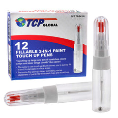 TCP Global 2-in-1 touch-up pens brush close-up for precise surface filling.