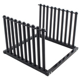 TCP Global 9-Lite windshield rack front view, showing sturdy frame for secure transport
