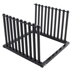 TCP Global 9-Lite windshield rack front view, showing sturdy frame for secure transport