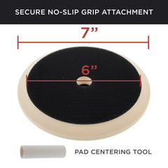 TCP Global foam-core center backing plate balanced for even pressure