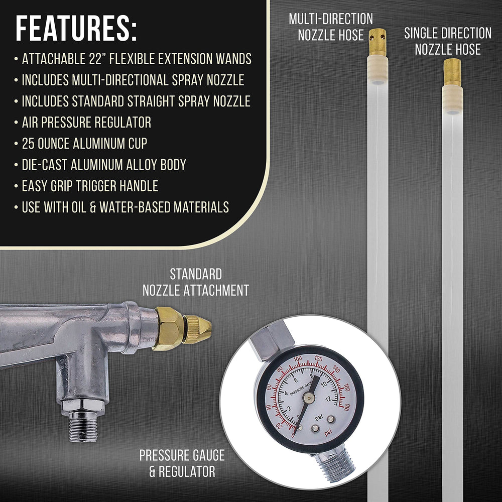 TCP Global straight extension wand for direct, controlled spray.