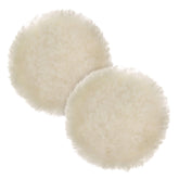 TCP Global premium 6-inch wool buffing pad with plush pile for even wax application