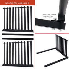 TCP Global windshield rack mast locks, emphasizing secure anti-slip safety