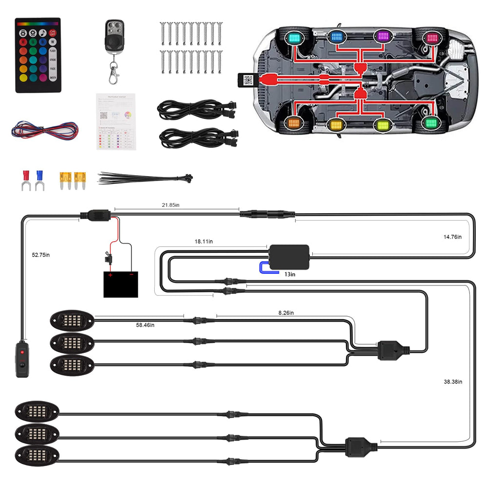 TDE Explorer.Lighting inline fuse and power switch protect battery and extend LED life.