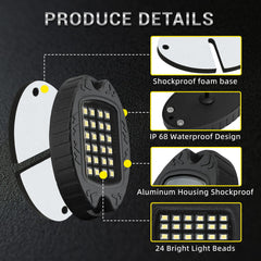 TDE Explorer.Lighting rock light pod offers easy 12V installation for multiple vehicles