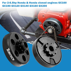 Go kart clutch for 2-7 HP engines with 3/4 inch shaft.