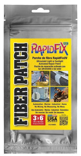 Tear Mender RapidFix UV fiber patch 3x6 during application shows easy self-adhesion.