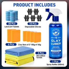TEAWOO lubricant tablets close-up for smooth clay glide