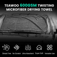 TEAWOO towel with built-in hook for easy storage after use.