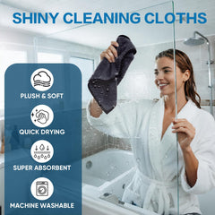 TEAWOO ultra-absorbent car drying towel soaks up water quickly after wash.