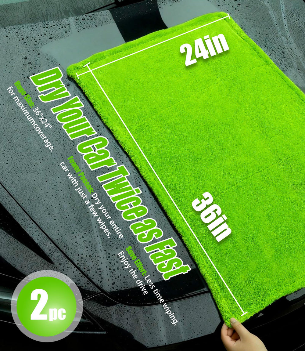 TEBASIC twisted-loop microfiber towel gliding over paint with minimal drag