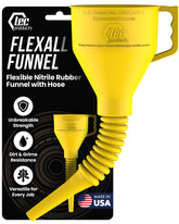 TEC Products FlexAll long funnel mouth 5in opening for easy engine oil pouring.
