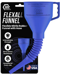 TEC Products FlexAll oil funnel with hose for spill-free oil changes.