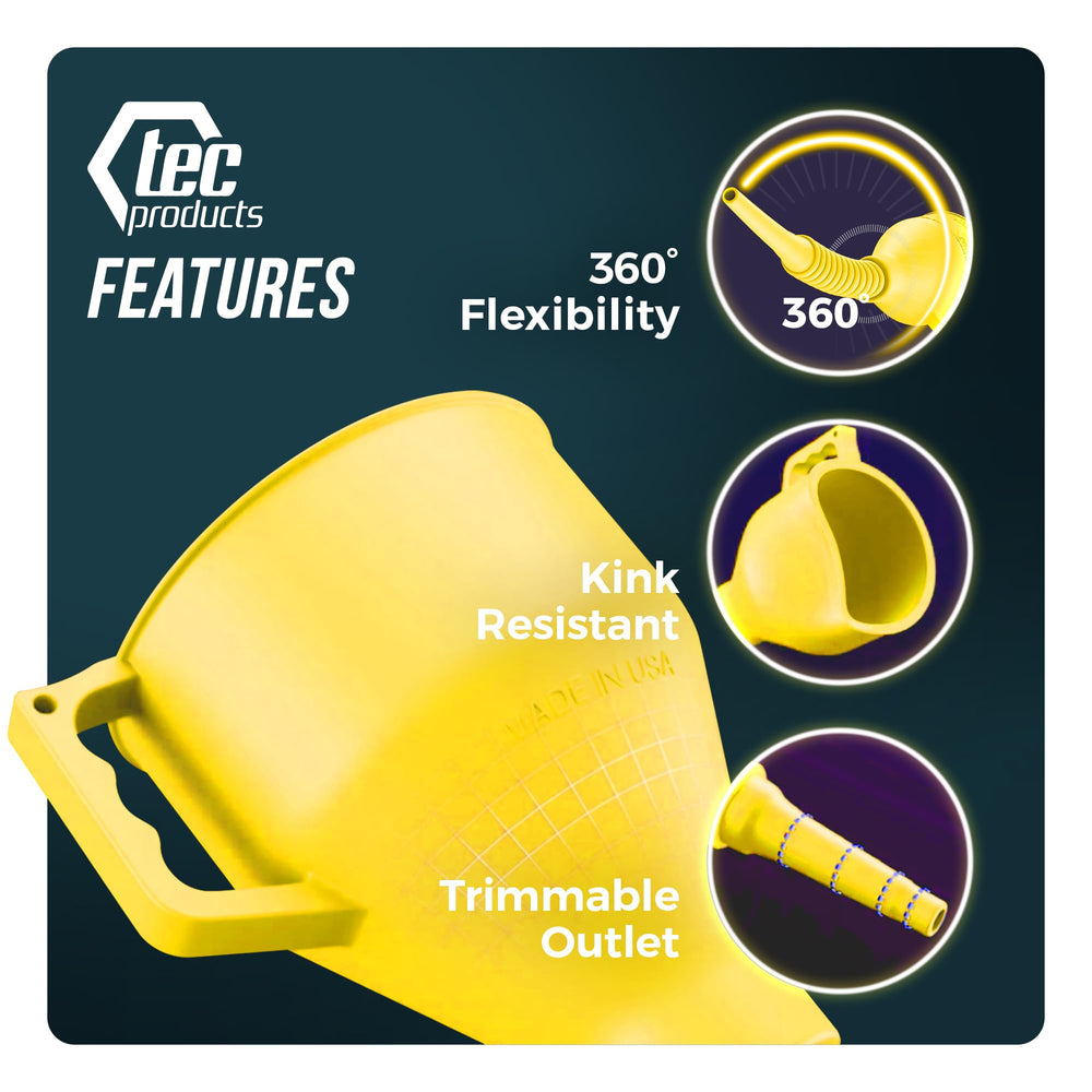 TEC Products FlexAll in garage setting for versatile fluid compatibility.
