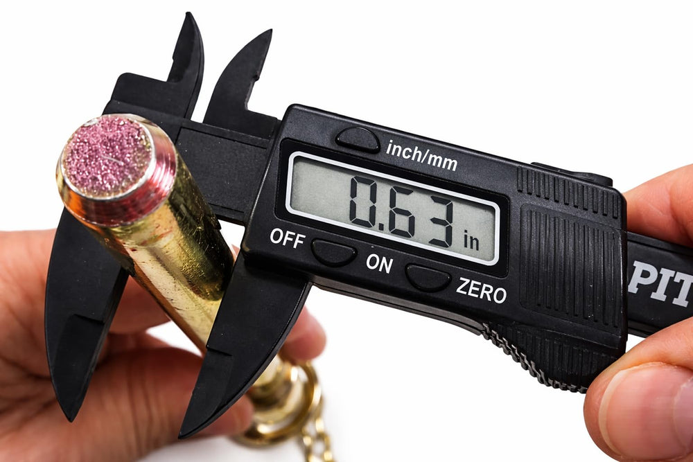 Tech Team hitch pin measures 5/8 inch diameter for sturdy compatibility.