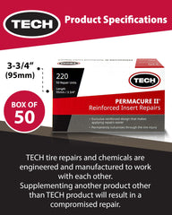 Permacure II insert during tire plug installation for a reliable fix.