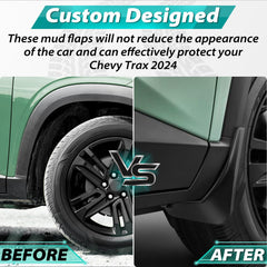 TECHPICCO mud flap set offers four guards for Chevy Trax