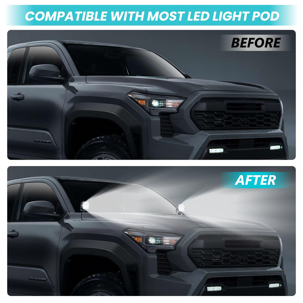TECHPICCO ditch light bracket on Tundra 2022+ built for tough trails