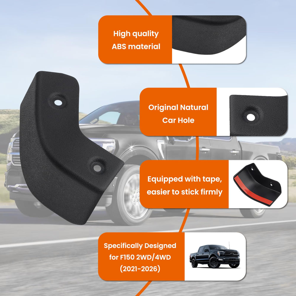 TECHPICCO rear mud flap delete assembly simplifies bolt-on installation.
