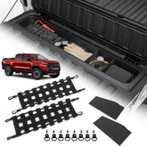 TECHPICCO tailgate organizer kit installed in Colorado/Canyon, keeping tools organized and accessible