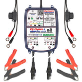 Tecmate OptiMATE 2 Duo TM-571 Bronze Series packaging with branding and product details.