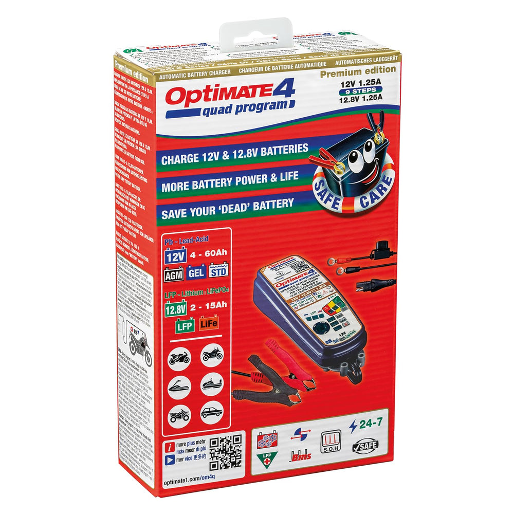 In use on a motorcycle showing proactive battery maintenance.