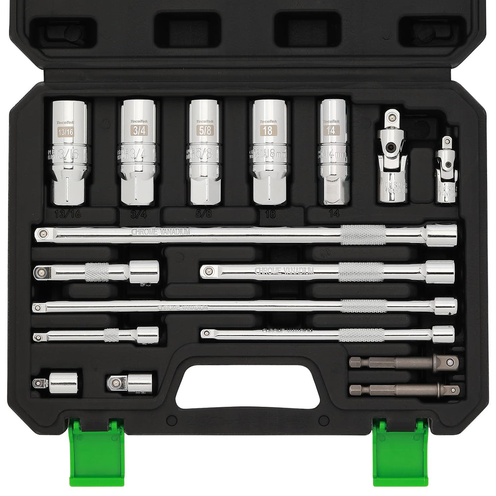 TecoTek 17-piece drive tool set, complete kit for DIY vehicle maintenance.