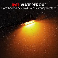 TECTEK IPX6 waterproof protection for rainy rides.