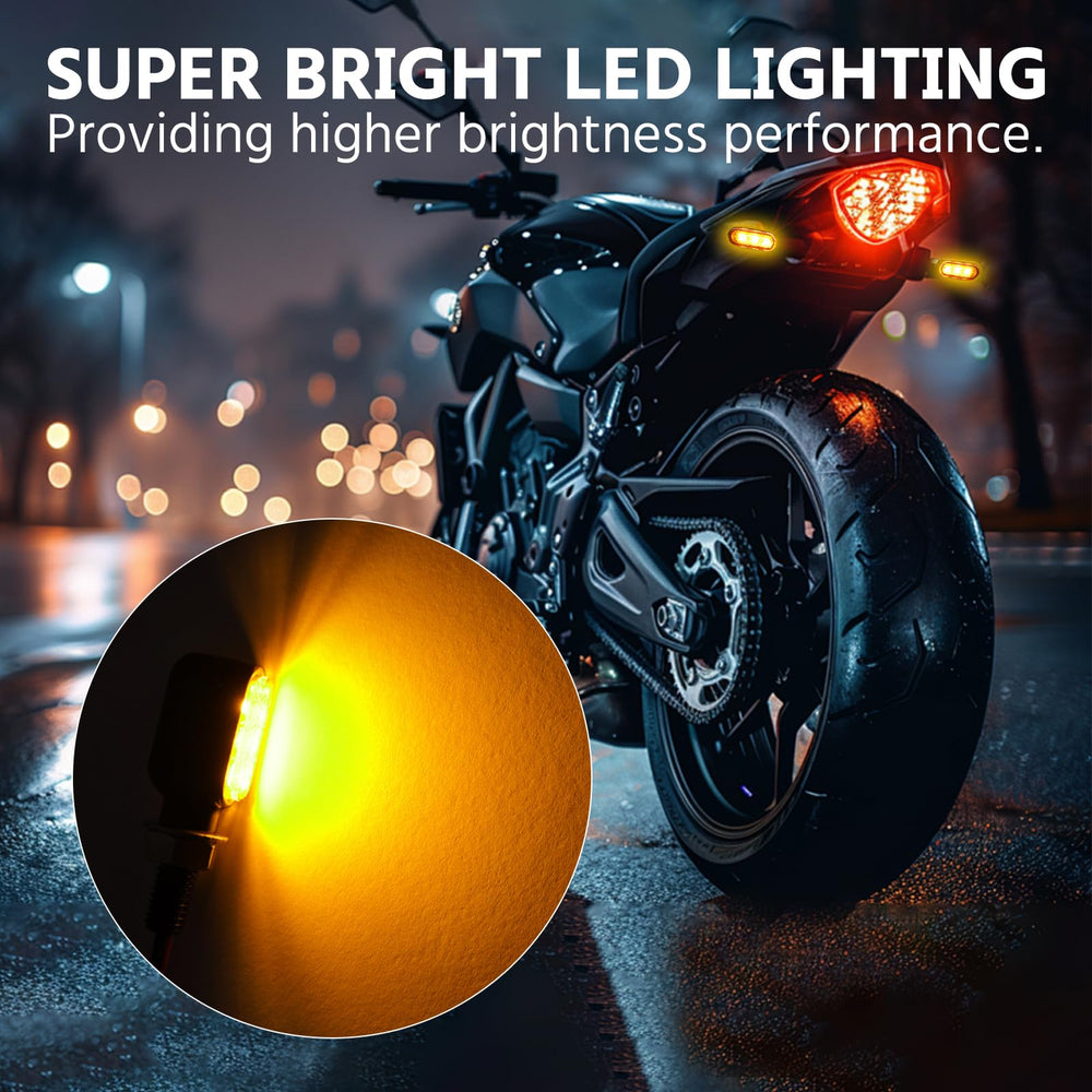 TECTEK mini LED turn signal rear view boosts nighttime signaling.