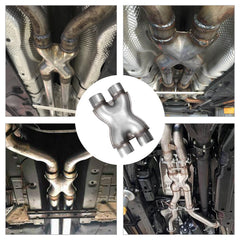 TECTRUC Exhaust X Pipe 3 Inch length detail shows sturdy welds