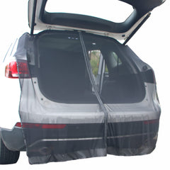 TECUUL car tailgate mesh screen for enhanced ventilation and bug protection during travel