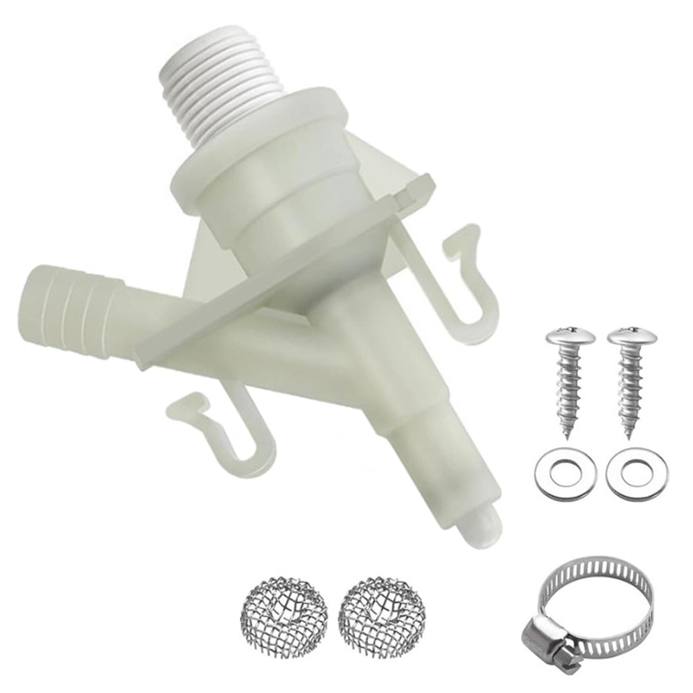 TeegRoow valve replacement kit front view, ready for simple RV toilet installation